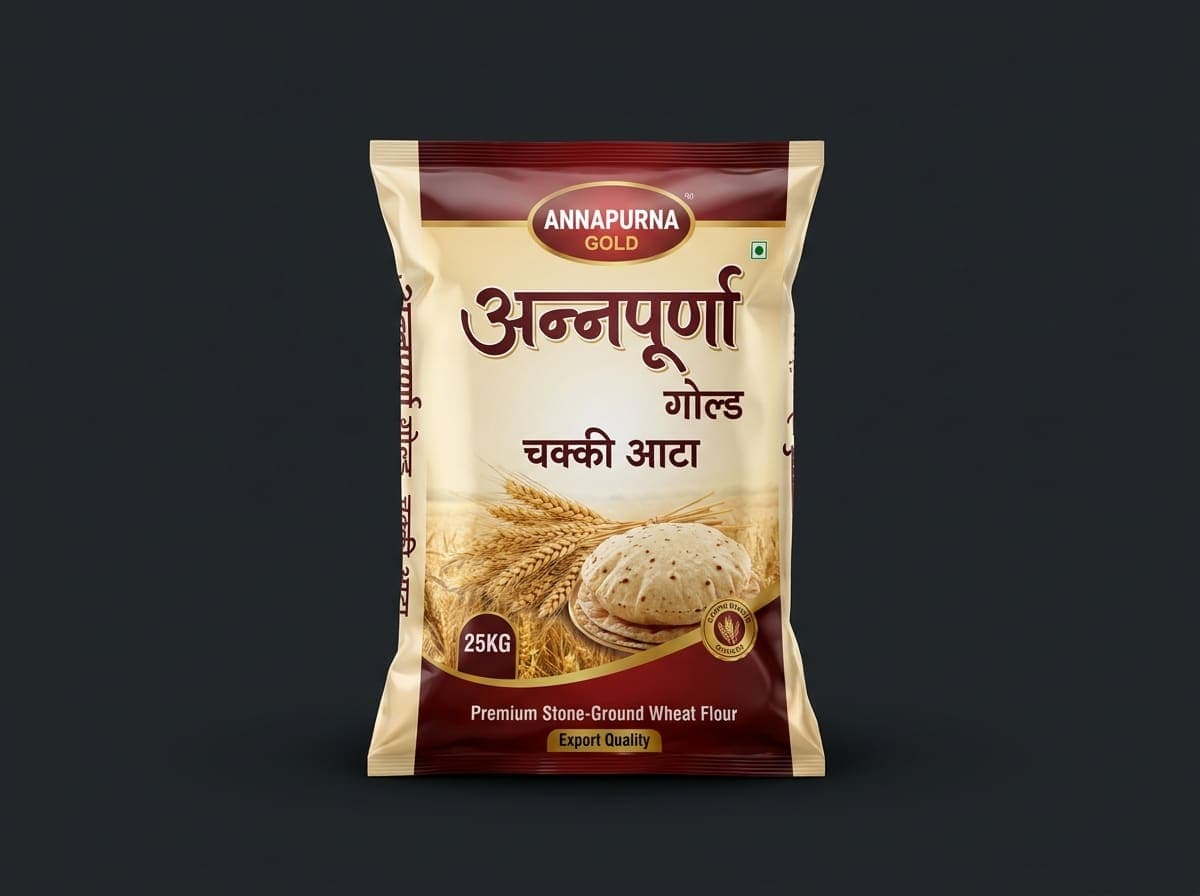 Premium Chakki Atta 10kg retail bag